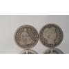 Image 2 : Assorted 90% Silver U.S Quarters - Seated Liberty, Barber & Standing Liberty - Face Value: $1.75
