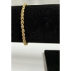 Image 1 : 14k Yellow Gold Rope Bracelet - 4.8 grams
