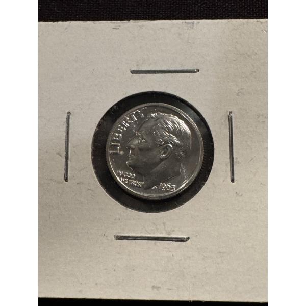 1963 United States Roosevelt Silver Proof Dime - Mint Condition - High Grade