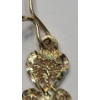 Image 3 : Set Of 14K Yellow Gold Filigree 3-Heart Drop Earrings - Weight: 1.7g