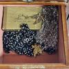 Image 7 : FILLED!!! Vintage Glassique By Richelieu Wood Jewelry Box Armoire With Floral Glass Door