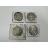 Image 2 : 4 - United States 90% Silver Half Dollars - $2.00 Face Value