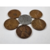 Image 8 : Lot of Assorted United States Coins Featuring Mercury Dime, Steel & Wheat Pennies ~ FV: $0.16