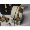 Image 2 : Lot of Assorted Gold-Filled / Gold-Plated Jewelry: Lockets, Pins, Necklaces, Bracelets