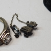 Image 8 : Lot of Assorted Sterling Silver Jewelry: Ring, Necklace, & Pin - TW: 12.1g