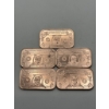 Image 1 : (5) $1 Donald Trump 'Silver Certificate' 1oz .999 Copper Bar