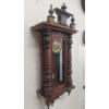 Image 6 : Antique Tall 39" Pendulum Vienna Type Wall Clock w Key