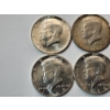Image 3 : x6 1964 Kennedy Half Dollars 90% Silver Face Value $3.00