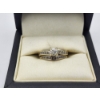Image 2 : Beautiful 14K White Gold Wedding Ring With ~0.50ct Diamonds (Main Stone ~0.35ct) TW: 5.2g