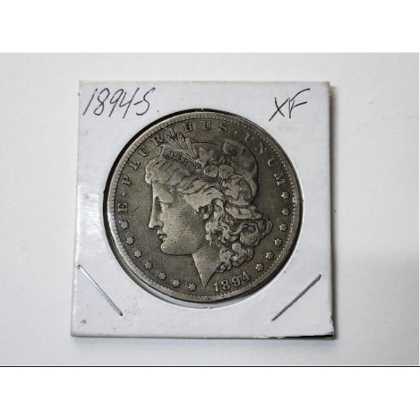 Better Date 1894-S Morgan Silver Dollar - Like XF