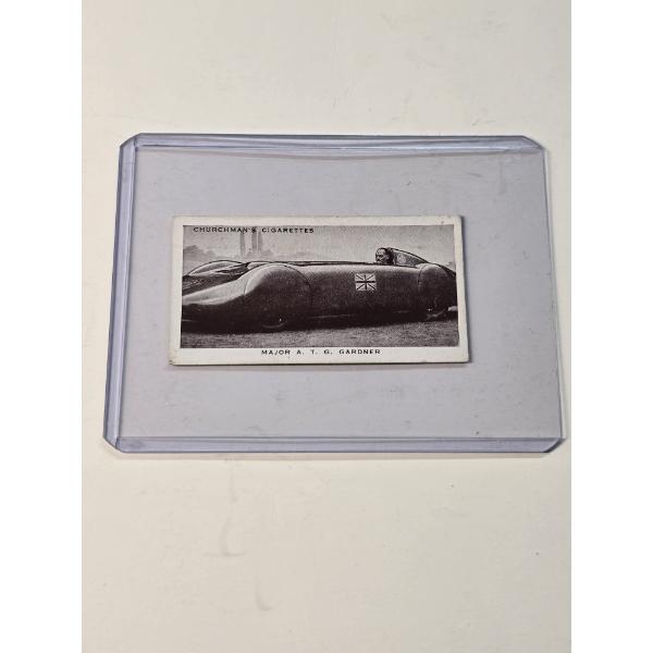 Rare 1939 Churchman's Cigarettes "Kings of Speed" Series ft. Major A. T. G. Gardner #13