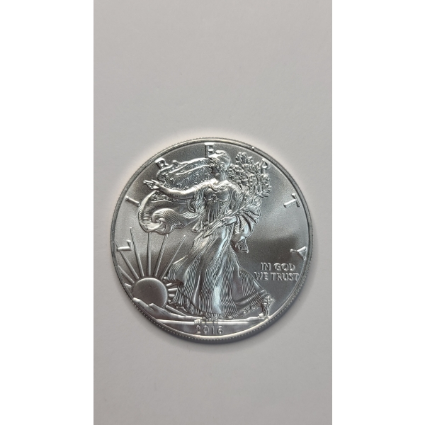 United States 2016 One Troy Ounce .999 Fine Silver American Eagle 