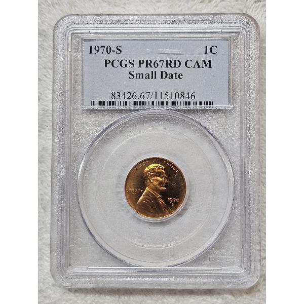 *HIGHLY SOUGHT AFTER PROOF* 1970-S PCGS PR67RD CAM Small Date Lincoln Memorial Cent