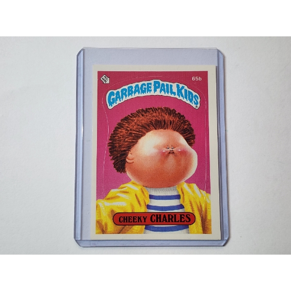 1985 Garbage Pail Kids Cheeky Charles - in Protective Sleeve - Mint Condition 