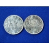 Image 2 : 1961 & 1962 Canadian Voyager 80% Silver Dollars 