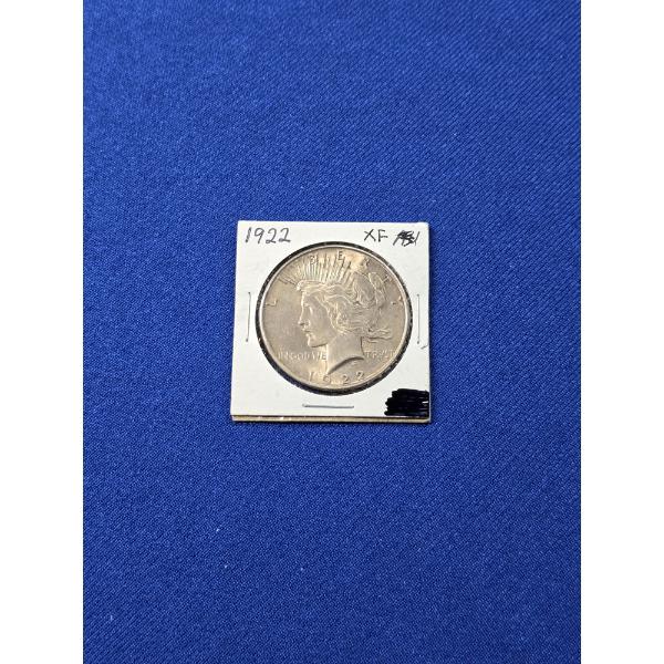 1922 XF Silver Peace Dollar