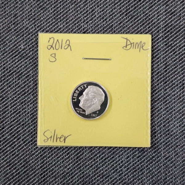 2012-S United States Roosevelt 90% Silver Dime 