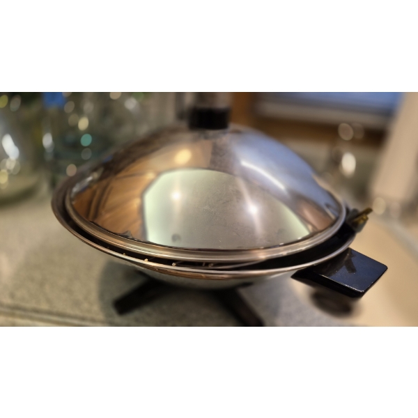 Stainless Steel Electric Wok - Clean