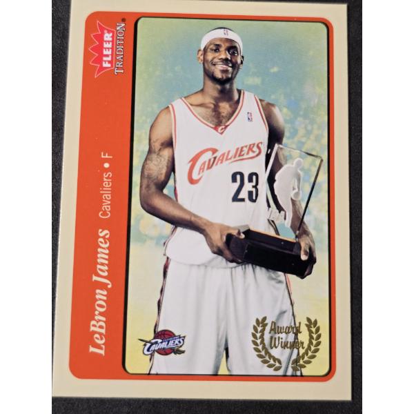 Fleer Tradition Red 2004 LeBron James #210 - Rookie of the Year