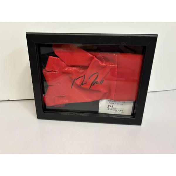 Jose Ramirez Signed Batting Gloves - JSA Spence Certified in Photo Frame