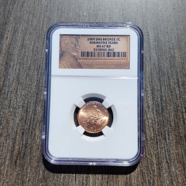 2009 SMS Bronze Lincoln Cent Formative Years NGC MS 67 RD