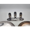 Image 4 : Silver-Plated Serving Plates (0.6lbs Each) and Silver-Plated Concord Candlestick Holder (1.8lbs)