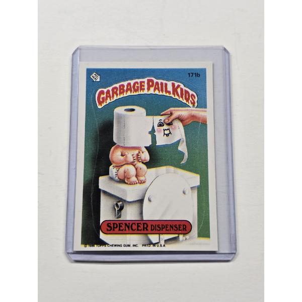Rare Topps 1986 Garbage Pail Kids - Spencer Dispenser #171b - Mint Condition