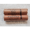 Image 1 : 2 Bank-Rolled Penny Rolls - AFV $1