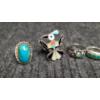 Image 2 : (6) Rings Including Sterling, Turquoise & Electroplated Rhodium 