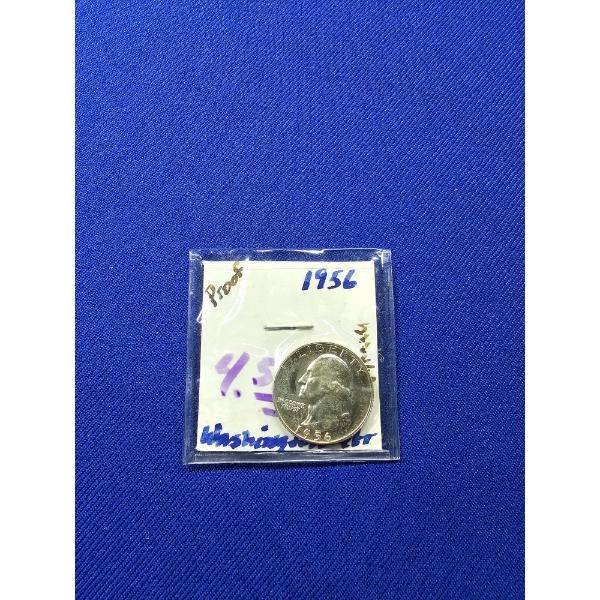 1956 Silver Proof Washington Quarter - Beautiful Condition!