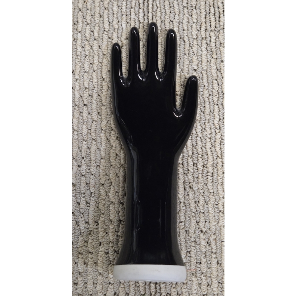 Excellent Condition Vintage Porcelain Black Glove Mold 