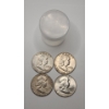 Image 1 : (4) United States Franklin 90% Silver Half Dollars With Coin Tube - Face Value: $2.00