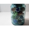 Image 5 : Vintage Mason Jar of Shooter Marbles Including Uranium