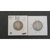 Image 1 : 1899-P & 1916-D Barber 90% Silver Quarters - Face Value: $0.50