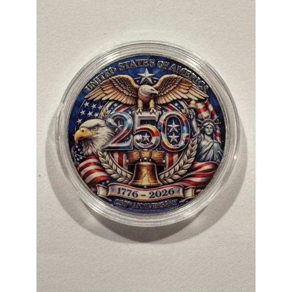 Limited Edition United States 250th Anniversary Commemorative Coin - Mint Condition In Capsule!
