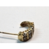Image 4 : Gold-Tone Sterling Silver Stud/Hoop Earrings TW: 2.0g