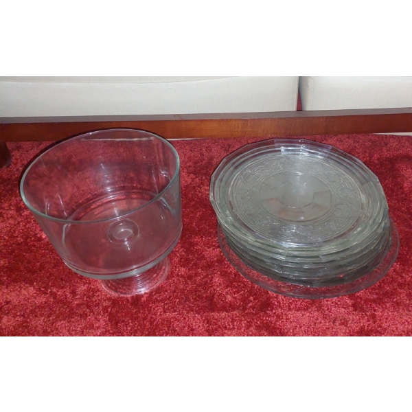 Glasss / Crystal Platters Grouping AS Shown