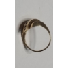 Image 4 : Women's 14K Yellow Gold Plumb Cocktail Ring With Channel Set Diamonds - Size 7.5 - Weight: 4.1g