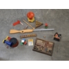 Image 1 : Nostalgic Vintage Toy Group Including Cork Gun, Blocks, And Valentine Card