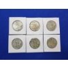 Image 1 : 6 Walking Liberty Silver Half Dollars 1941, 1942, Unknown Years FV: $3.00