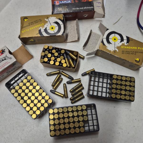 22 CALIBER AMMUNITION - 4 BOXES - App: 175 + ROUNDS 22 LONG RIFLE AMMO - SEE PICS