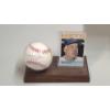 Image 1 : Duke Snider Autographed Rawlings Baseball & 1964 Topps #155 Duke Snider Baseball Card In Display