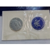 Image 3 : (3) Uncirculated Eisenhower "Blue Pack" Silver Dollars Years: 1974, 1971, 1972