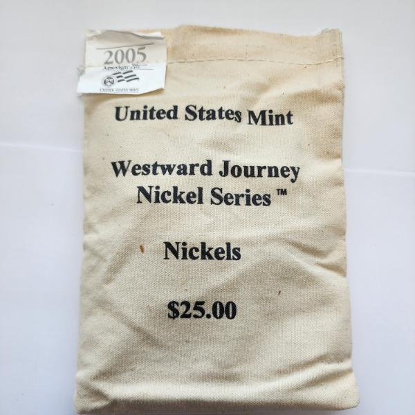 SEALED U.S. Mint Bag of 2005 American Bison Design Westward Journey Nickels FV: $25.00