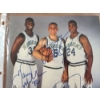 Image 2 : Mavericks Trio Signed 8"x10" Photograph - Ft. Jamal Mashburn, Jason Kidd, & Jim Jackson Autographs