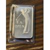 Image 1 : L.A. Open 1973 One Troy Ounce .999 Fine Silver Bar in Plastic Packaging - Made in Switzerland