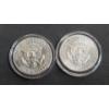 Image 3 : (2) 1964 90% Silver Kennedy Encapsulated Half Dollars In Coin Holder - Face Value: $1.00