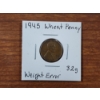 Image 1 : 1945 United States Wheat Penny With Broad Strike Weight Error ~ 3.2 Grams