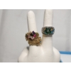 Image 2 : Gorgeous Assortment of Fashion Jewelry: 3 Rings, Bracelets, Watch, Earrings