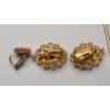 Image 6 : Beautiful 14K Gold Cameo Pendant & Costume Cameo Jewelry Pieces - Pendant Weight Only: 1.1g